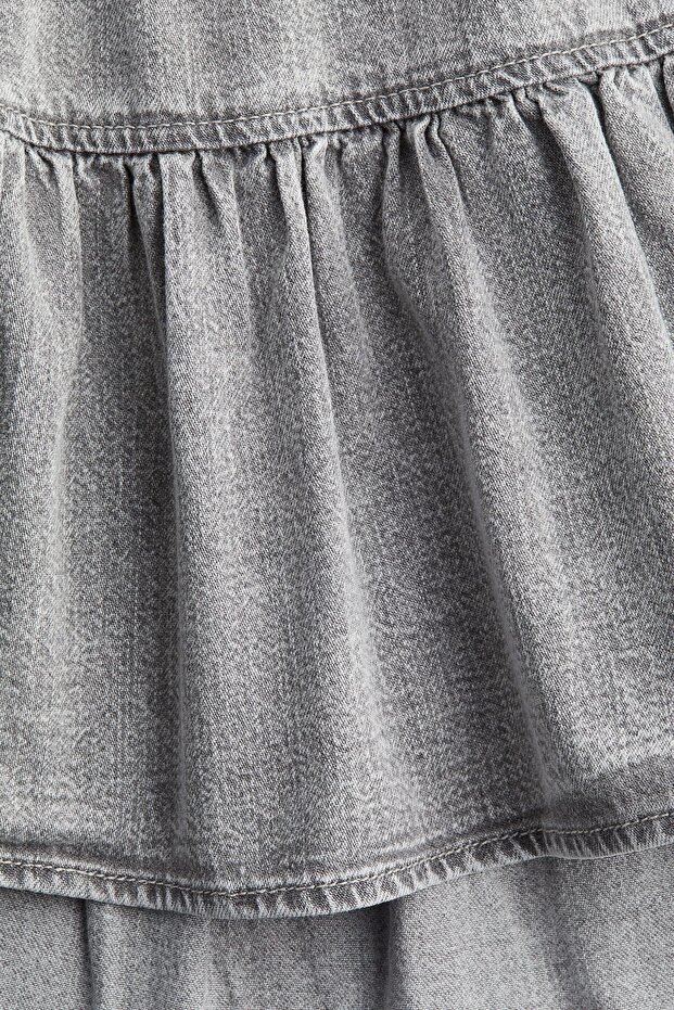 Farbalalı Mini Etek - 6