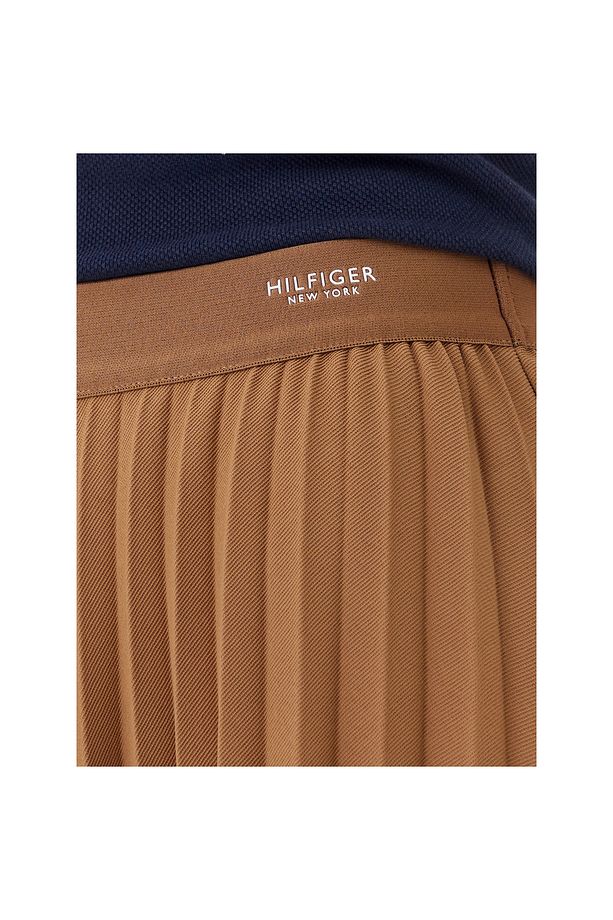FLUID PLEATED PULL ON MIDI SKIRT - 5