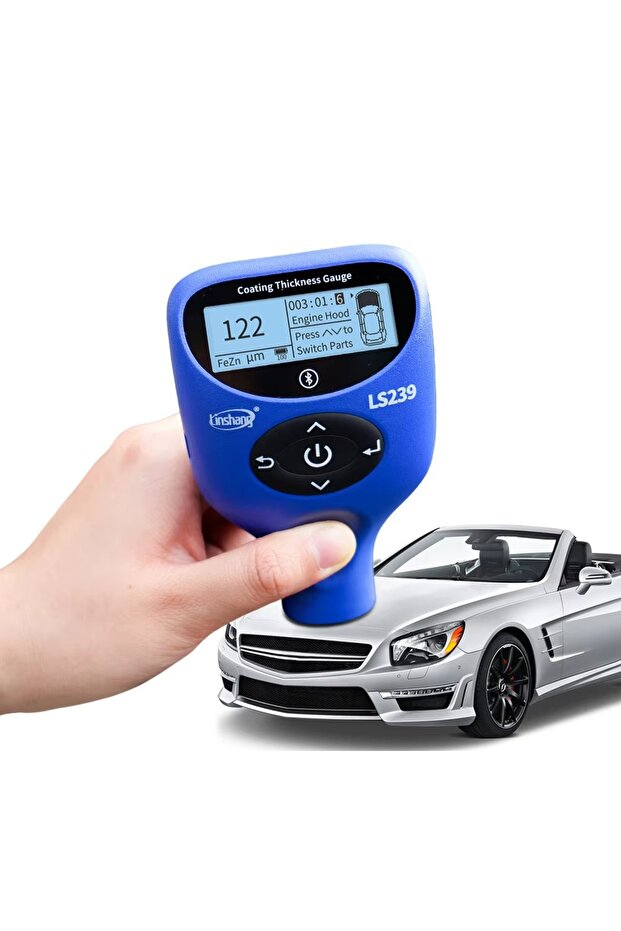 جهاز قياس سمك الطلاء الاحترافي LS239، مقياس سمك الطلاء LS239 5000 ميكرومتر، شحن اختبار طلاء السيارة