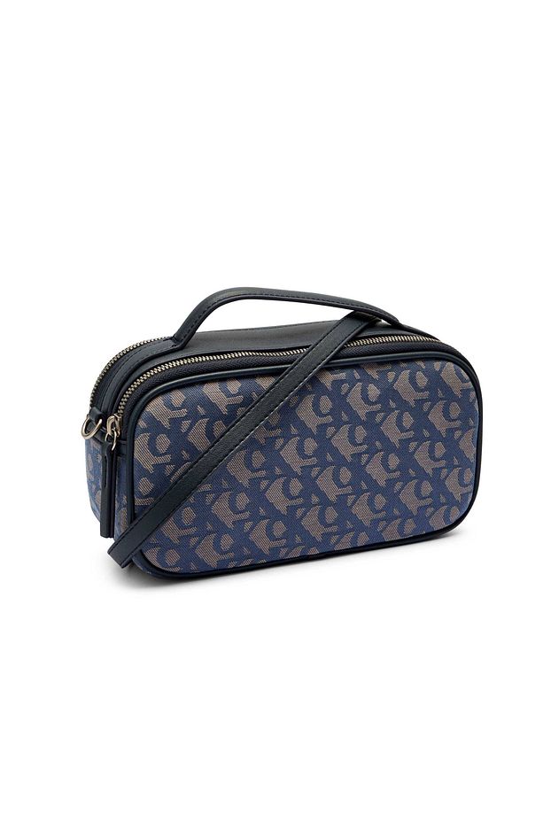 Ck Lv04k3185g Ckj Monogram Crossbody Camera Kadın Çanta - 8