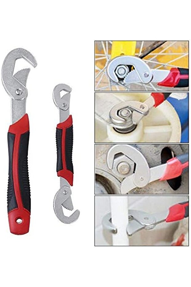 Multi-Function Universal Quick Snap N Grip Adjustable Wrench Spanner Set (2 Pieces) - 4