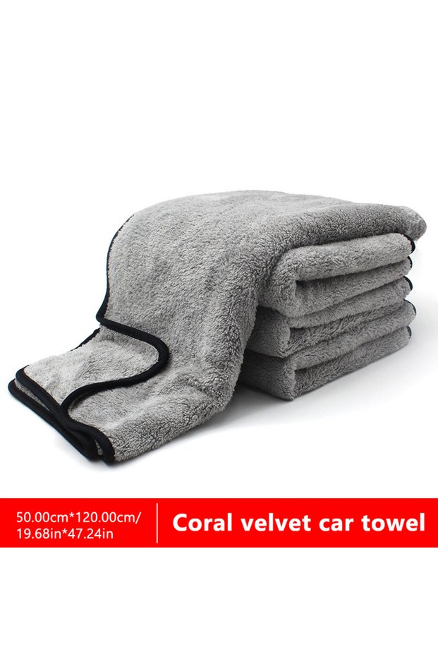 120x50cm SEAMETAL 120x50cm Microfiber Car Wash Towel Ultra-Soft Car Cleaning Towels High Absorbent D