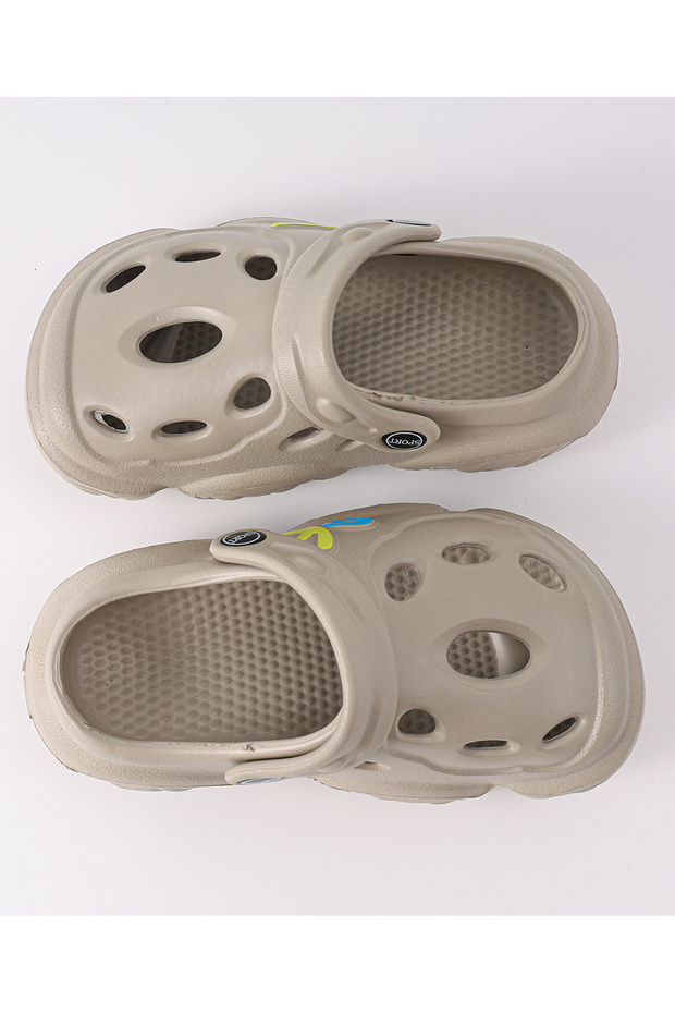 Solid Clogs with Backstraps - Grey - 5