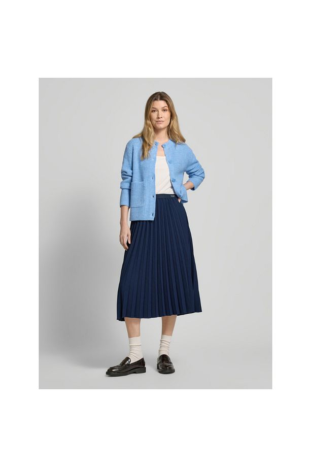FLUID PLEATED PULL ON MIDI SKIRT - 7