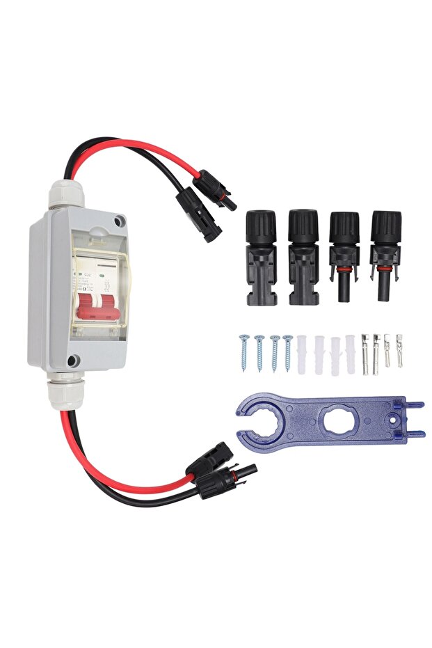 32A Circuit Breaker Switch Protector MCB 2P DC 500V 32A Disconnect Switch with IP65 Waterproof Distr - 1