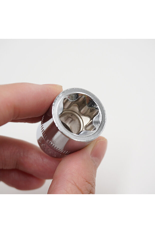 11Pcs 1/4" 3/8" Star Socket Set Femal E Type Sockets Wrench Head E4 E5 E6 E7 E8 E10 E12 E14 E16 ... - 5