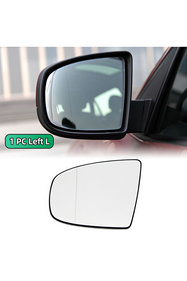 مرآة جانبية خلفية يسرى واحدة مع زجاج مدفأ وقابل للتعديل لسيارات BMW X5 E70 2007-2013 وX6 E71 E72