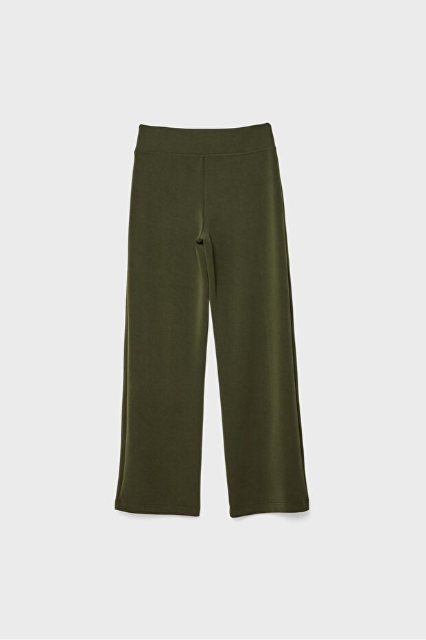 Nervür Detaylı Düz Paça Yumuşak Tuşeli Jogger Pantolon - 7