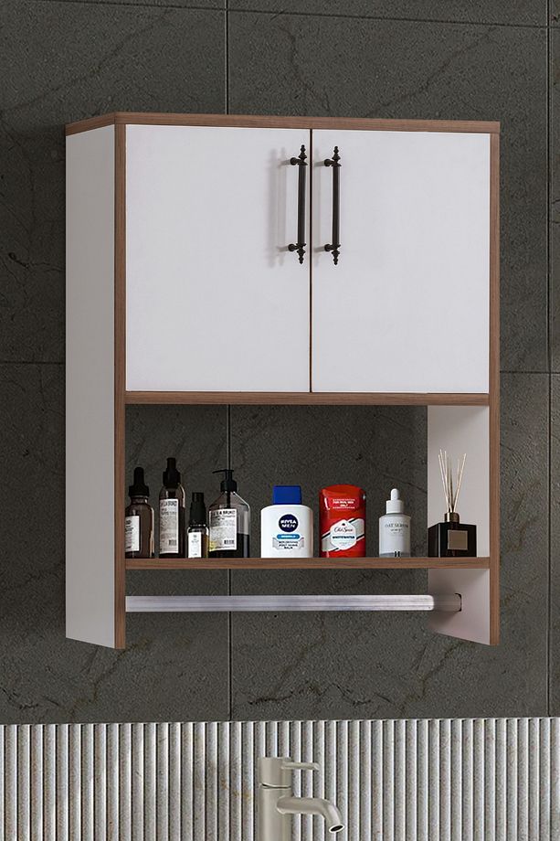 Blesk Lavabo Üstü Kapaklı Dolap, Çok Amaçlı Depolama - 1