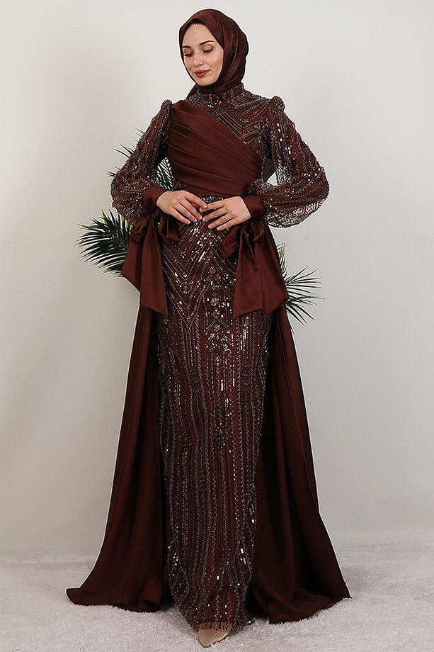 Eflin İşleme Abiye Acı Kahve - 2