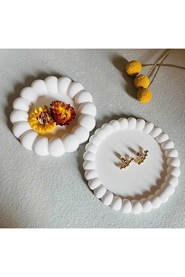 Bubble Coasters Set of 2, Pinterest Decorative Jewelry Plate, Bubble Jewelry Plate