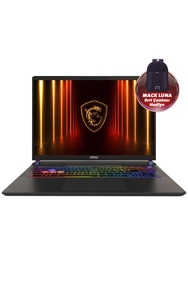 MSI VECTOR 16 HX AI A2XWIG-090XTR Ultra 9 275HX 16GB DDR5 RTX5080 GDDR7 16GB 1TB SSD 16" QHD+ 240Hz
