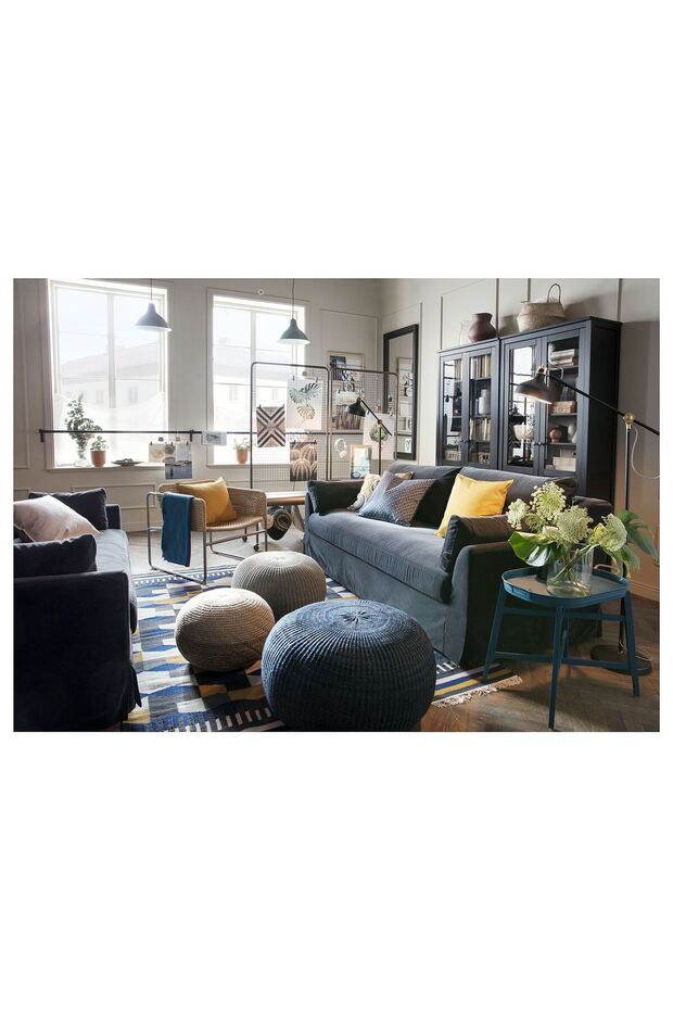 puf, koyu mavi, 71 cm - 6