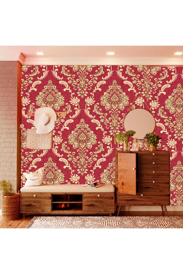 Modern PVC Wallpaper 1 Roll For Living Room Bedroom Decor, 0.53m X 9.5m (510606)