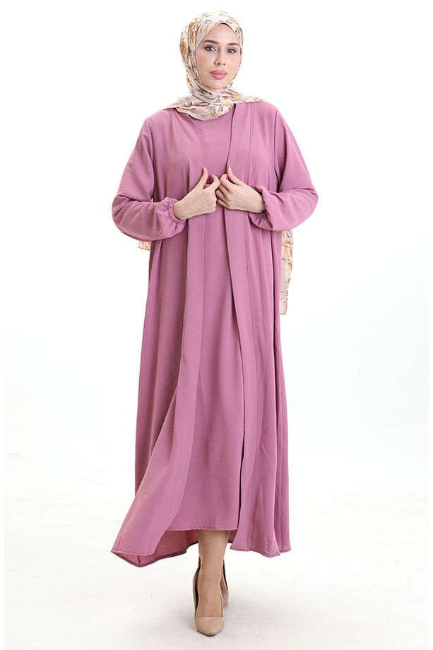 Asil Abaya Takım 0336-08 Gül Kurusu - 4