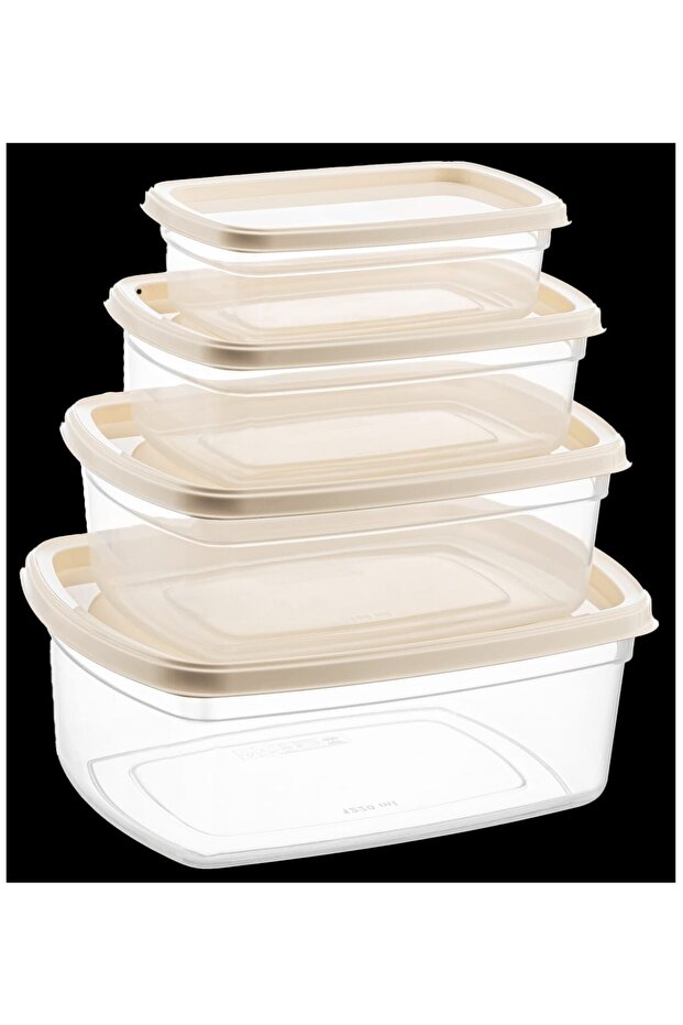 Set of 4 Rectangular Easy Storage Bins - 4