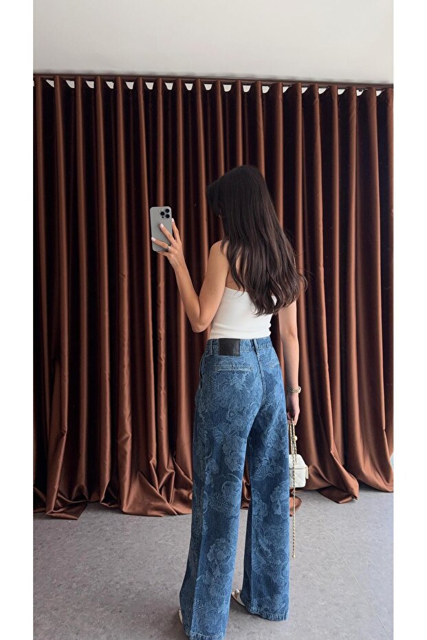 جينز أزرق منقوش - 2