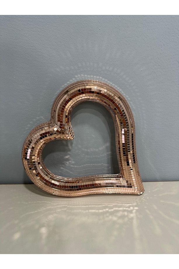 20 CM KALP DİSKO TOPU ROSE - 1