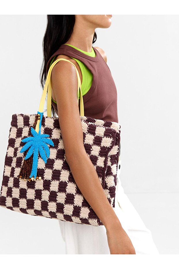 Charm'lı Shopper Çanta - 1