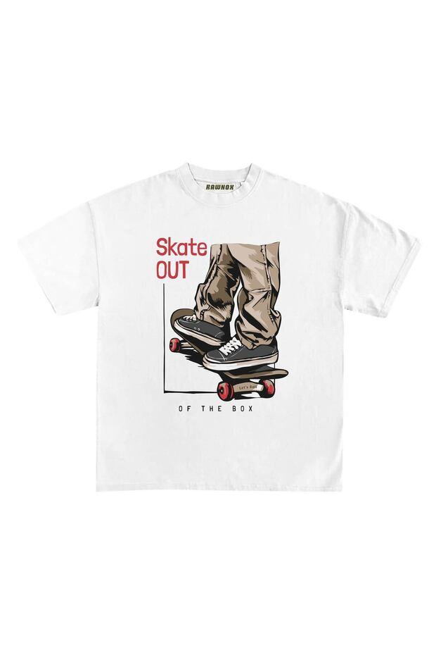 تيشيرت مطبوع بتصميم Skate Out للجنسين