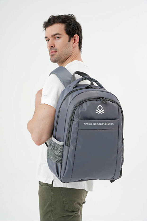 Gray Unisex School Backpack - Middle School High School - 20972