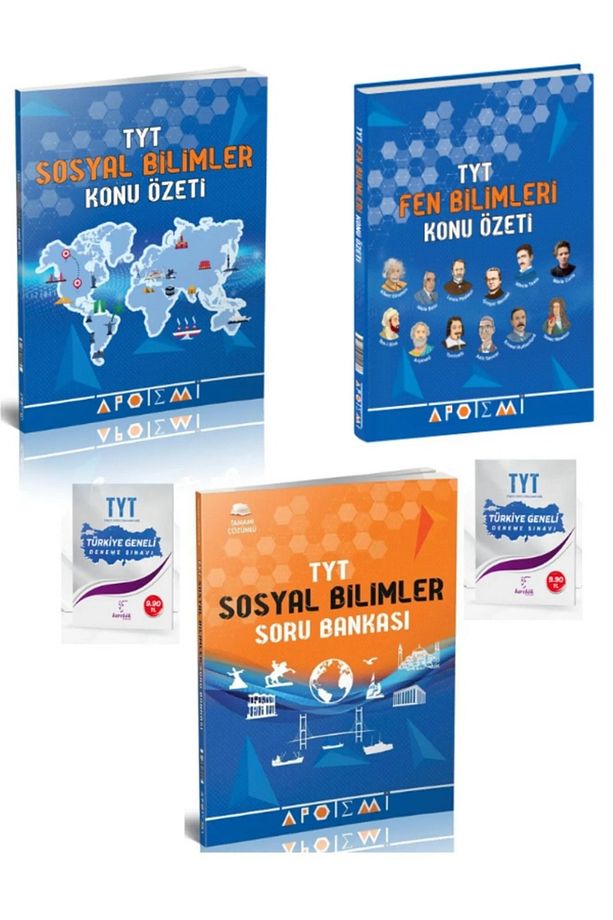 APOTEMİ SOSYAL BİLİMLER KONU ÖZETİ - SORU BANKASI APOTEMİ FEN BİLİMLERİ KONU ÖZETİ 3'LÜ SET - 1