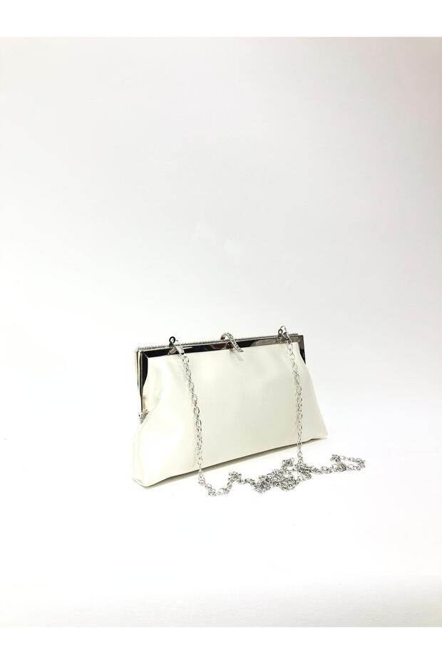 Color Satin Fabric Stylish Stone Evening Dress Clutch Portfolio Chain Strap Hand Wedding Engagement Henna Evening Bag
