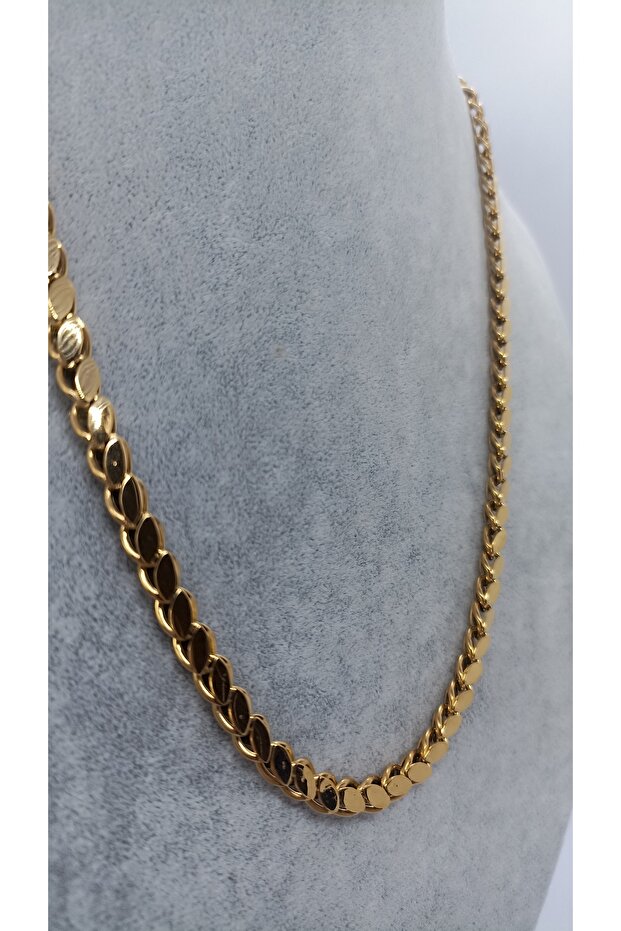 Arpa Pullu %100 Paslanmaz Çelik Kolye - 2