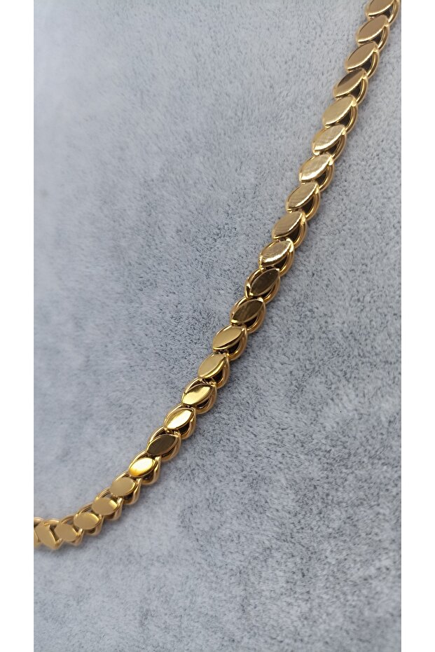 Arpa Pullu %100 Paslanmaz Çelik Kolye - 3