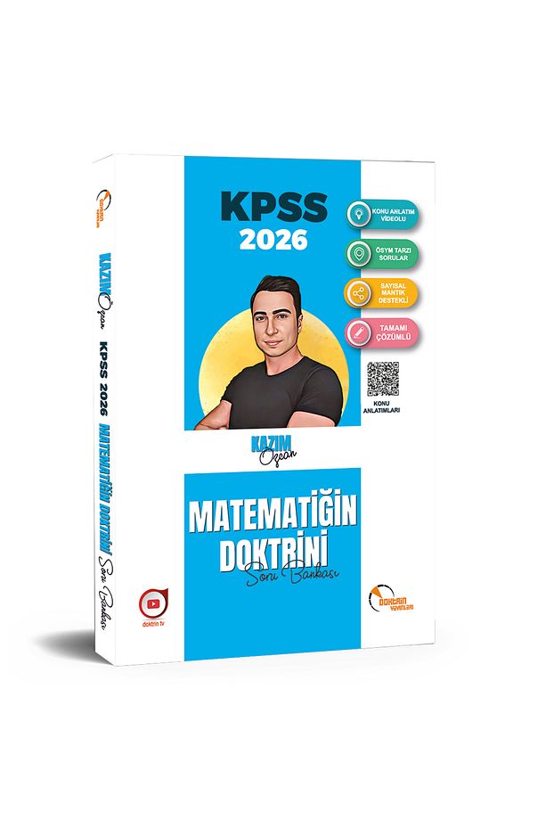 Doktrin 2026 KPSS Matematik, Türkçe, Tarih, Coğrafya ve Vatandaşlık Soru Bankası (5 Kitap)/ Hediyeli - 2