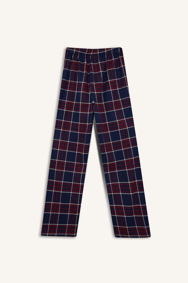 Regular Fit Uzun Boy Kareli Pijama Altı-Fall in Love E7617AX25AU - 3