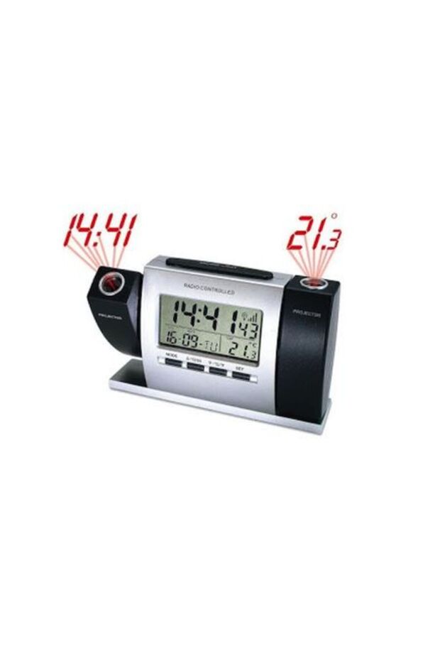 Multi-function room clock, LCD display, time and temperature - 2