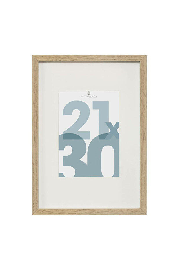 إطار صورة خشبي مستطيل الشكل من مانو، مقاس 21 × 30 سم