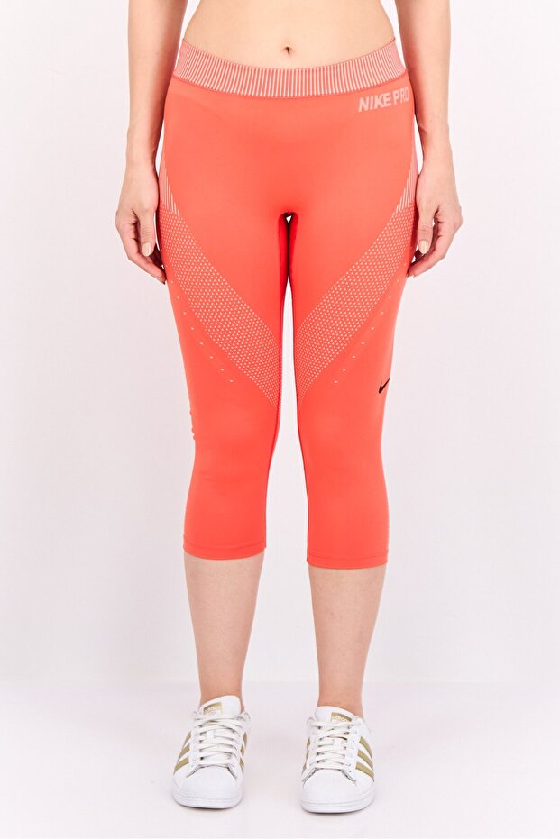 Women Sportswear Fit Training Crop Tights, Red