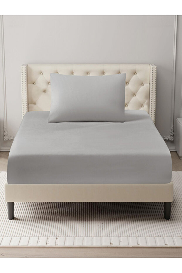 Fitted Sheet Set – 120x200 cm Single Size, 1 Sheet + 1 Pillowcases, 35 cm Deep Pocket