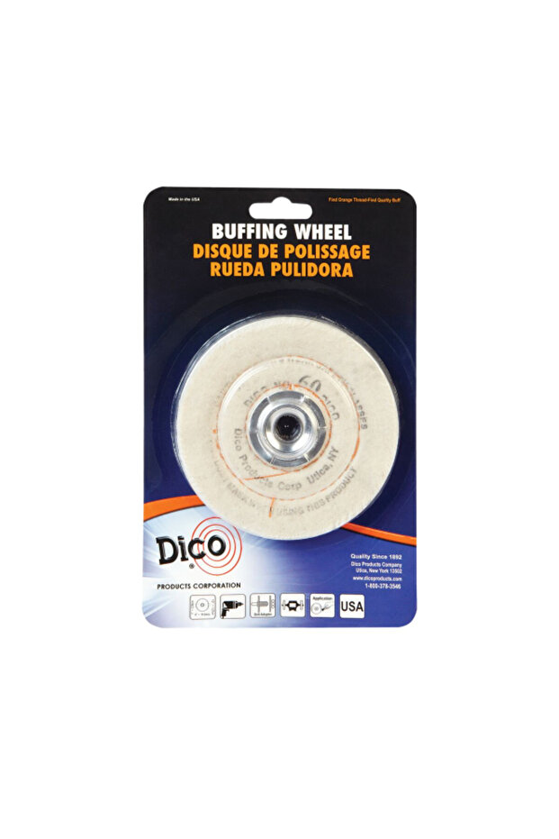 عجلة تلميع من الفلانيل مقاس 4 بوصات - 1