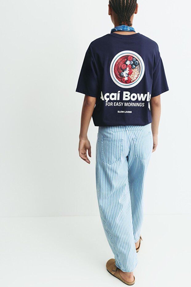 Açaí grafik baskılı t-shirt - 4