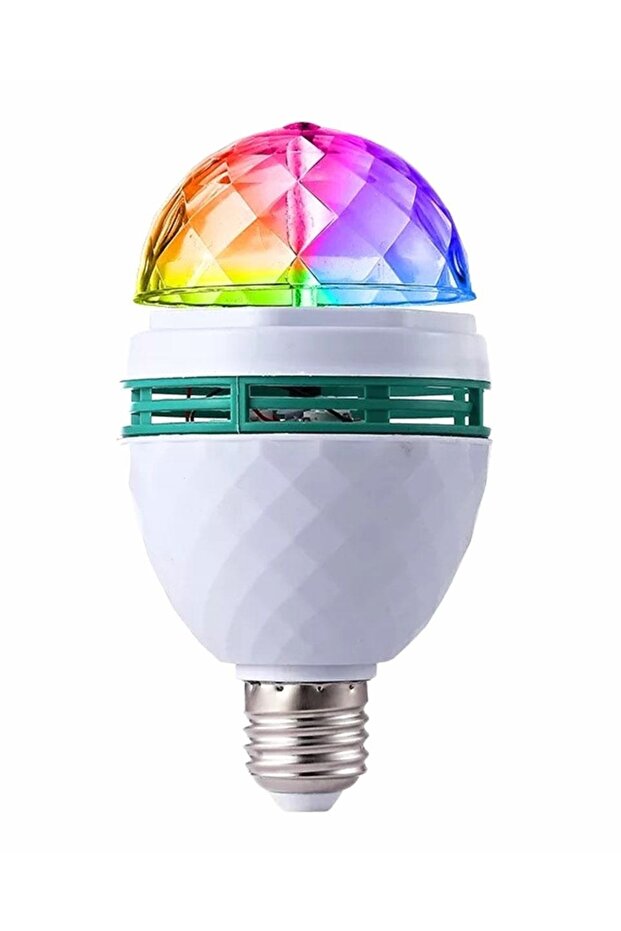 Bec LED disco, E27, multicolor, 16×8 cm - 1