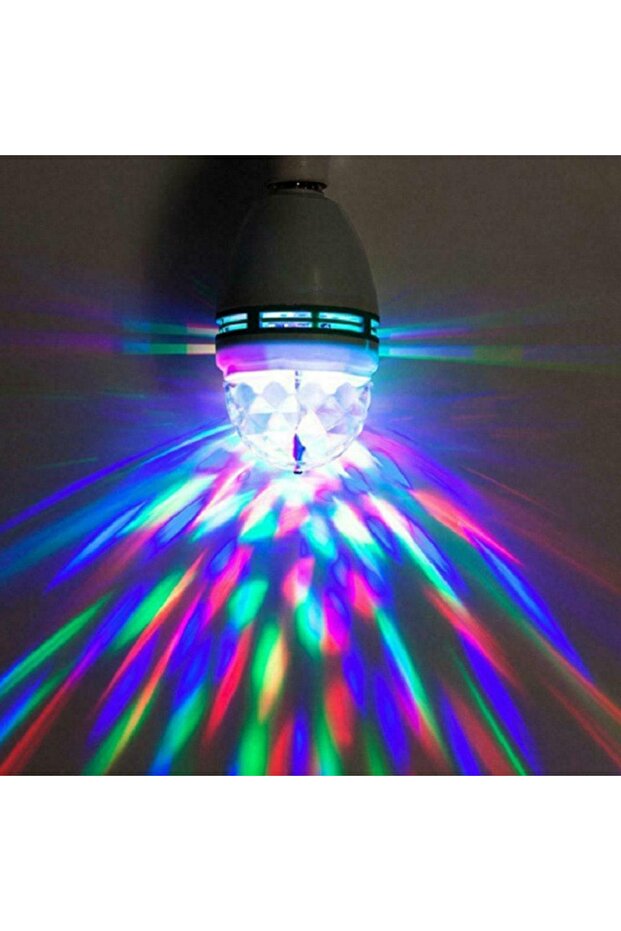 Bec LED disco, E27, multicolor, 16×8 cm - 6