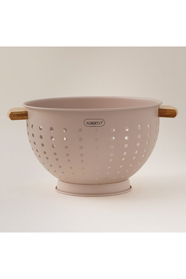 bamboo handle colander - 1
