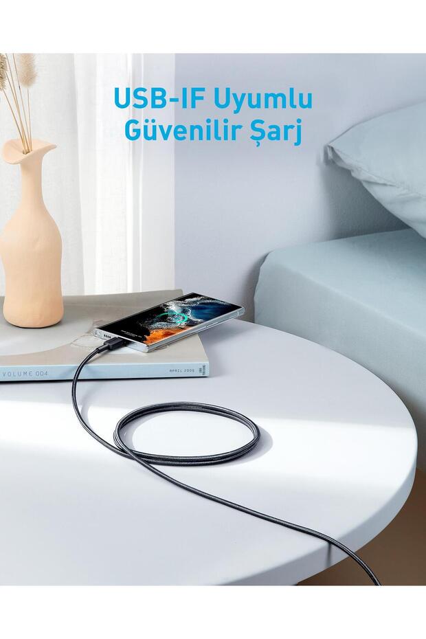 322 USB-C to C 1,8m 60w Kablo Siyah - A81F6 - 4