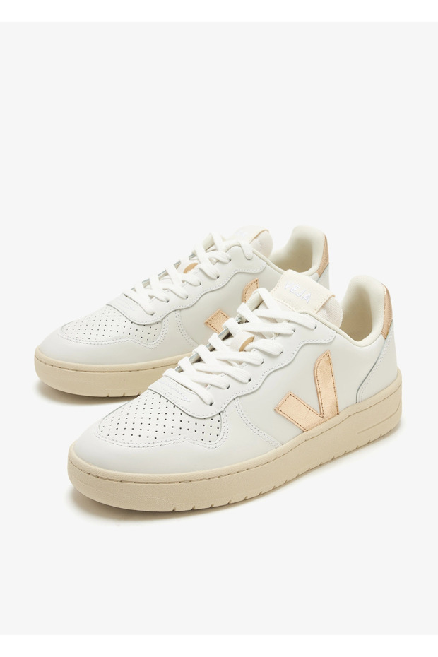 V10 Kadın Deri Sneaker - 2