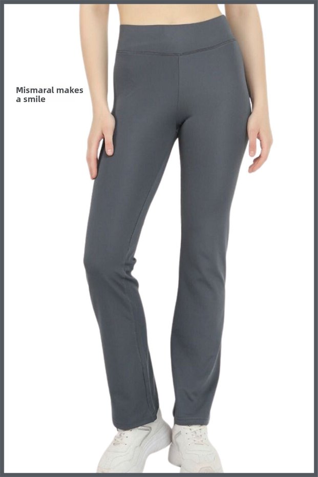 Women's Anthracite High Waist Recovery Flat Leg Leggings Bootcut Wide Elastic Non-Slip Belt105103