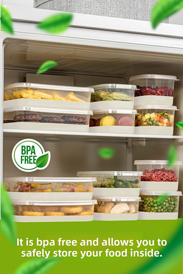 4 Pieces 550 ml Soft Bottom Deep Freezer - Freezer Storage Container White - 3