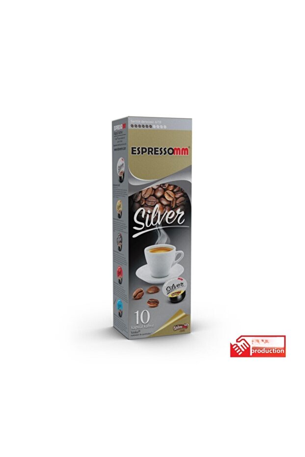 كبسولة قهوة فضية من Tchibo Cafissimo - 10 عبوات متوافقة