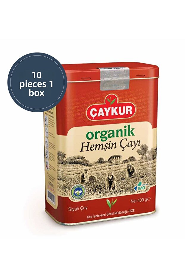 Organic Hemşin Tea 400 Gr Tin Box 10 Pieces 1 Box
