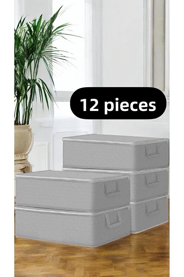 12 Pieces of Large Size under the Bed - Summer and Winter Storage Organizer Clothing Storage