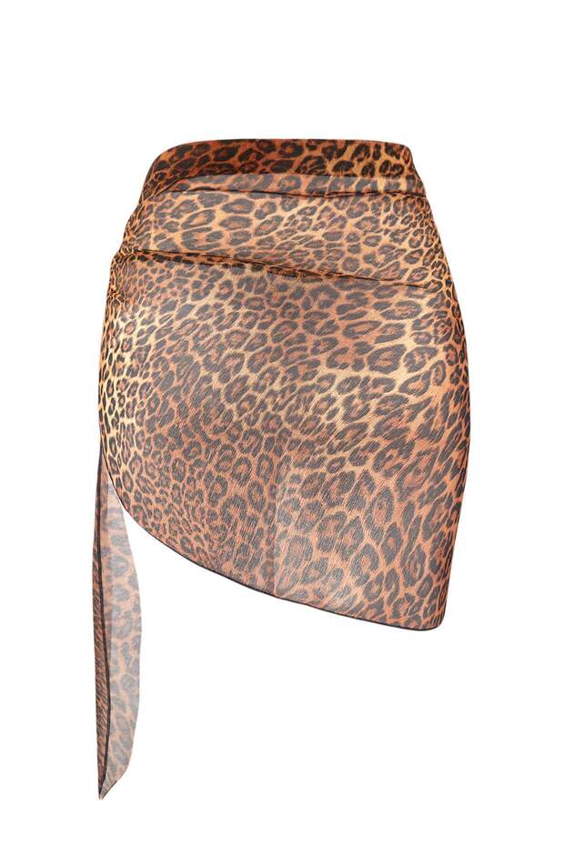 Černo-vícebarevná tištěná midi krajka 97% Polyester, 3% Lycra Pareo - 12