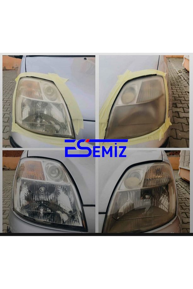 Buharsız Sıvısız Uğraştırmayan (2 DAKİKADA ) Kolay Oto Far Temizleme Far Parlatma seti - 2