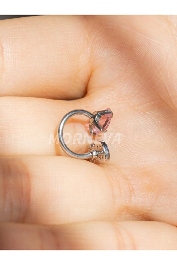 Hello Kitty Çelik Helix Piercingi Küpe (1 Adet) - 7